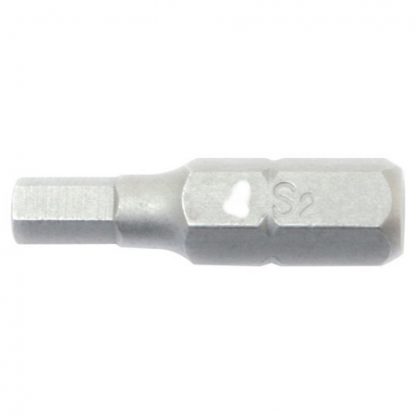 Bit, Hex, 4mm, 1" Long, 1/4" hex